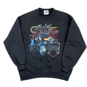 VTG Smokin & Strokin Biker Hot Rod Sweatshirt